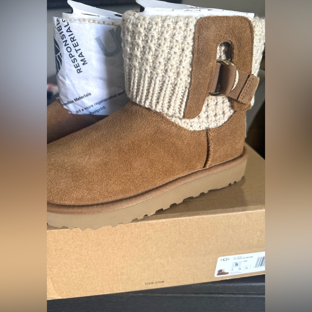 Authentic UGG Chestnut Suede Ankle Boots
